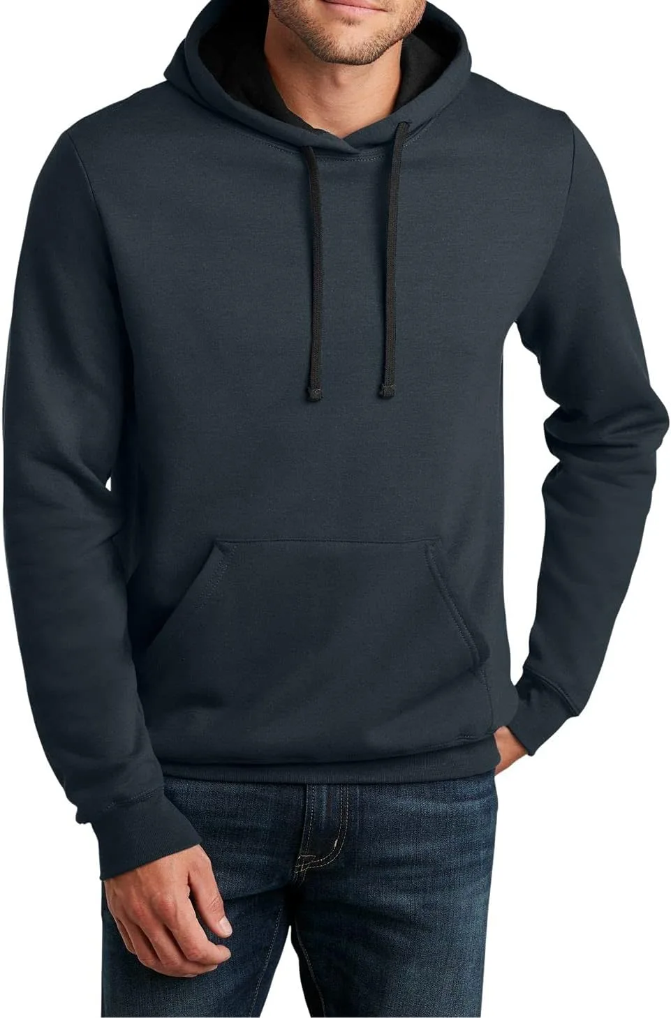 

JustBlanks мужская флисовая толстовка с капюшоном и карманом