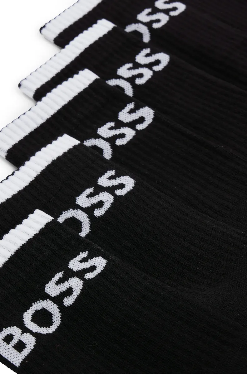 Деловые носки BOSS "6P QS Stripe CC" (6 шт. в упаковке), черный — фото 2