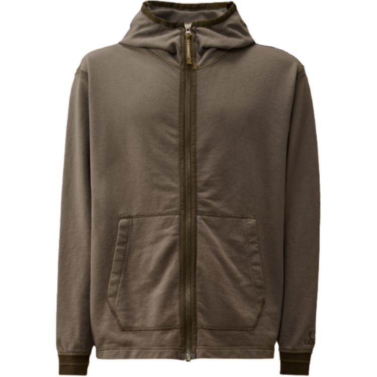 

C.P. Company диагональная флисовая худи C.P.Company, серый