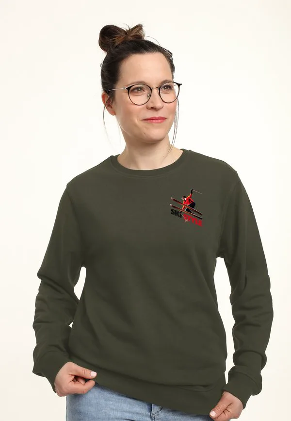 

Толстовка с графическим принтом в лыжном стиле Henry Tiger, Olive, Хаки, Толстовка с графическим принтом в лыжном стиле Henry Tiger, Olive