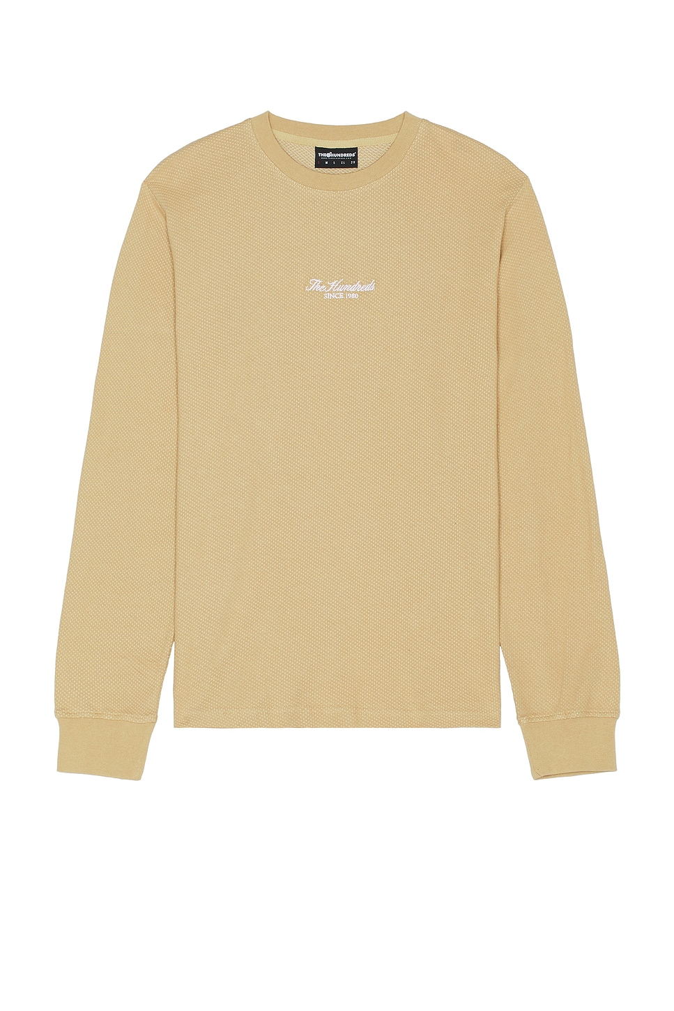 

Футболка с длинным рукавом и крупным логотипом The Hundreds, khaki