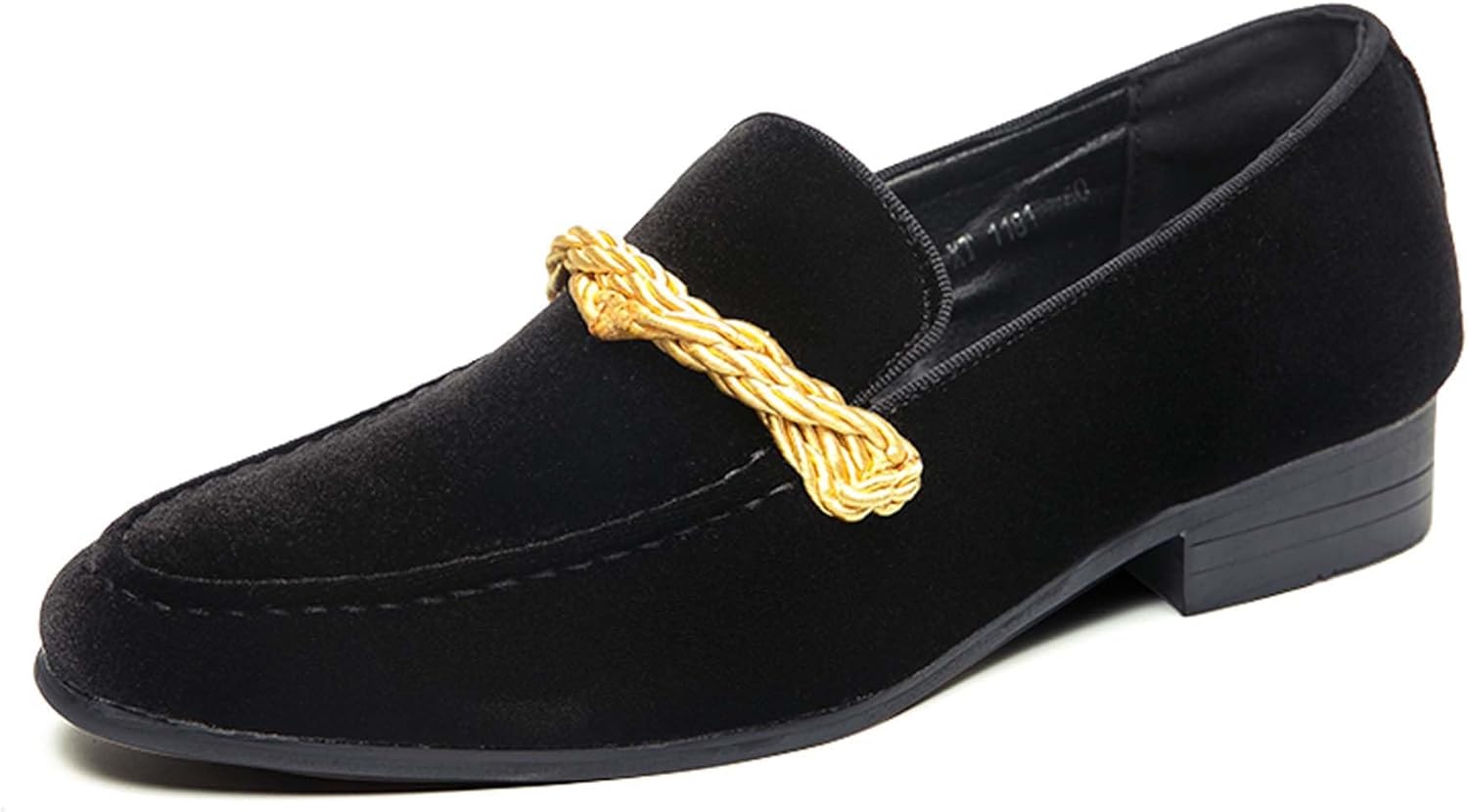 

Мужские замшевые лоферы модные повседневные деловые формальные туфли удобные, с нескользящей подошвой, для офиса, банкетов, свадеб, вечеринок, костюмов и платьев, кожаная обувь Generic, черный