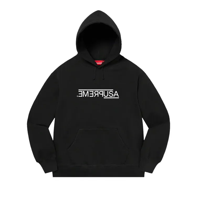 Толстовка с капюшоном Supreme USA, черная