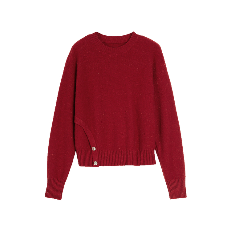 

Свитер Women's Crew Neck Moderate Others ELLE, burgundy