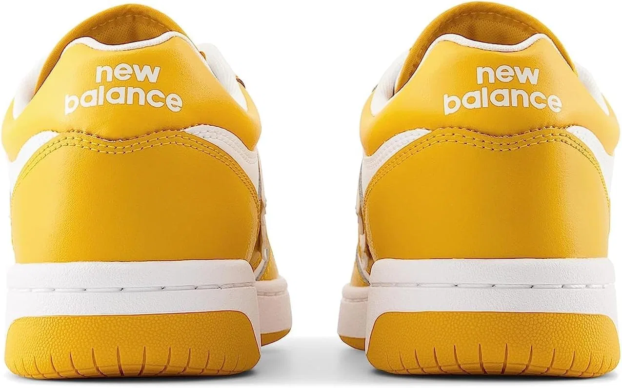 Кроссовки New Balance 480 V1, белый/золотистый — фото 3