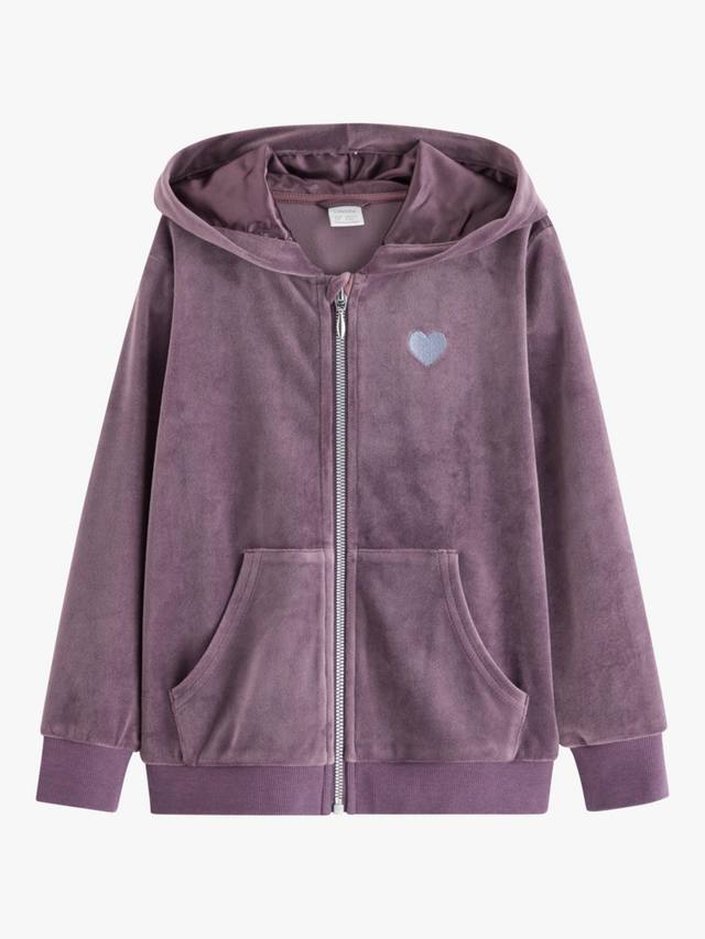

Детская велюровая куртка с капюшоном свободного кроя Lindex, Light Dusty Lilac