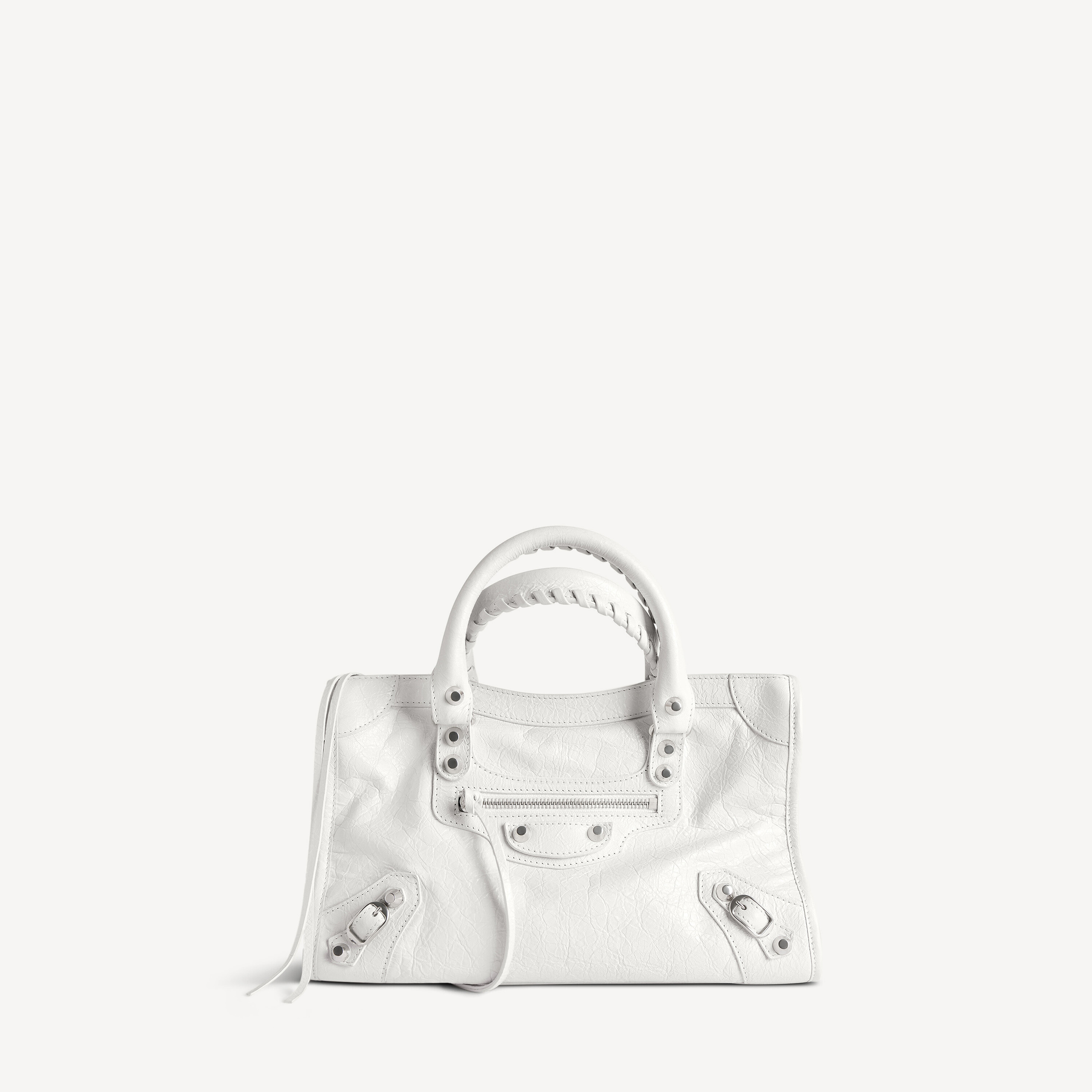 

Сумка le city bag малая в оптическом белом цвете BALENCIAGA, оптический белый