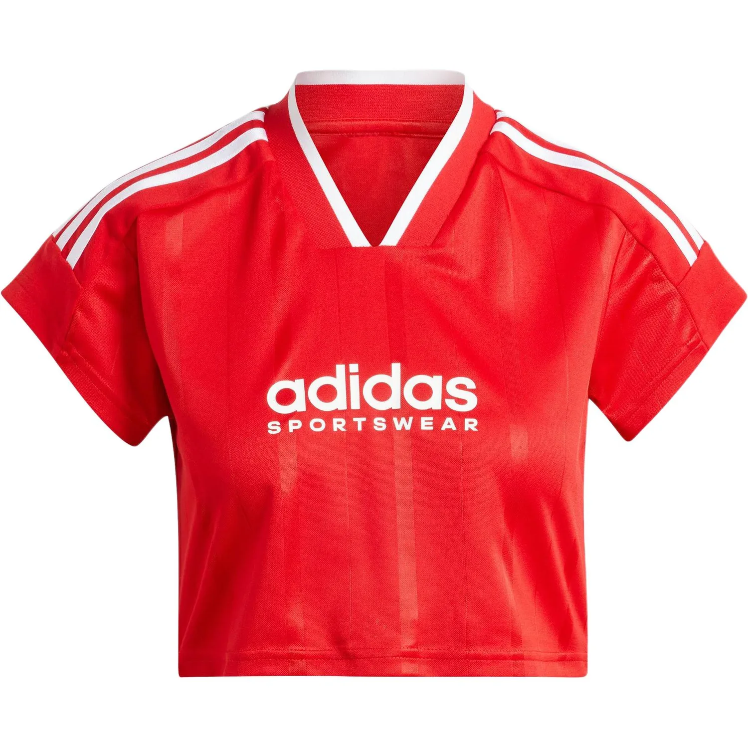 Adidas Футболка женская светло-алая/белая