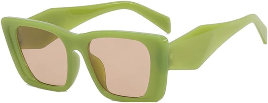 

Солнцезащитные очки с защитой UV400 | Цветные линзы, увеличенный размер "кошачий глаз" | Для женщин и мужчин, для занятий спортом на открытом воздухе и вождения DSVIGF, Green Tea