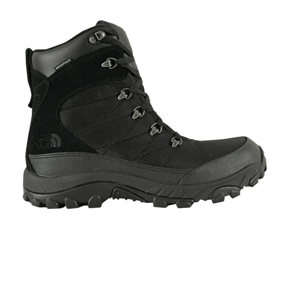 Женские зимние ботинки The North Face Chilkat комбинированные на шнуровке, черный