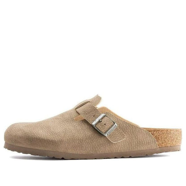 

Тапочки boston synthetik narrow fit 'desert dust gray taupe' Birkenstock, коричневый