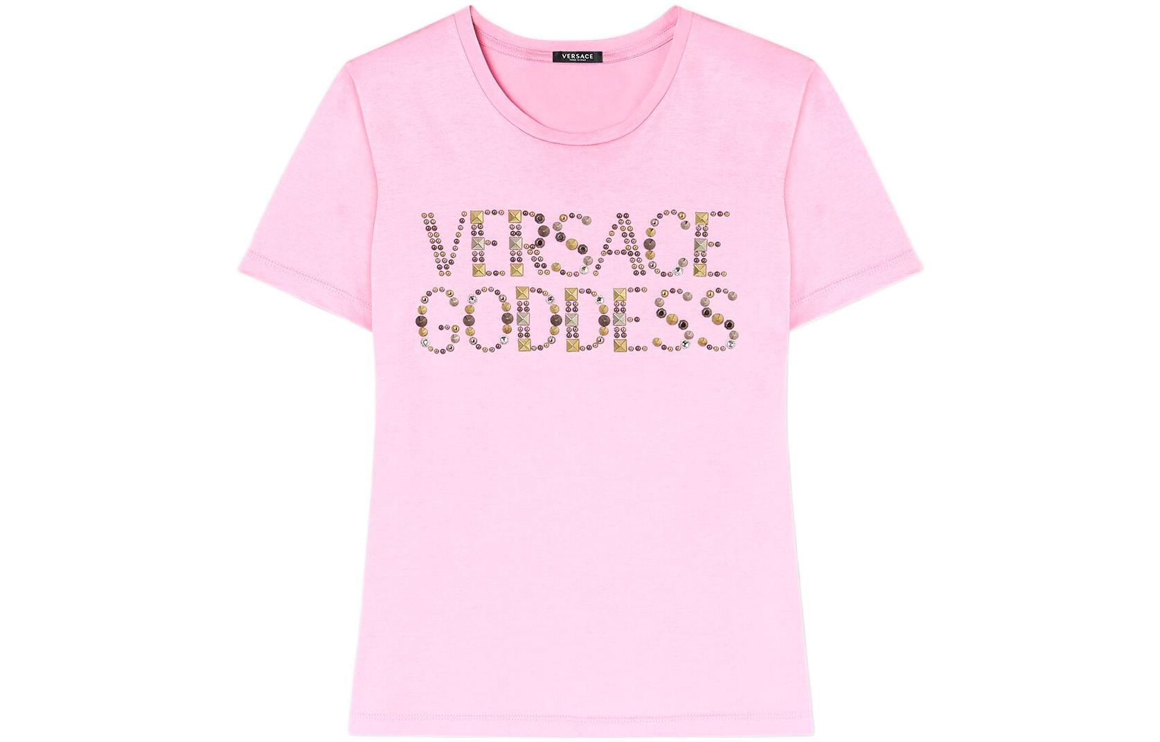 

Футболка с логотипом VERSACE, розовый