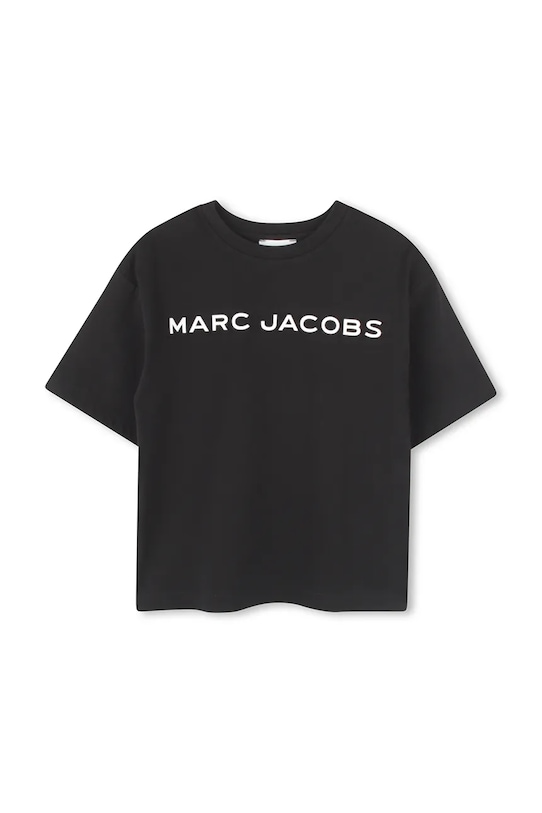 

Детская хлопковая футболка Marc Jacobs, черный