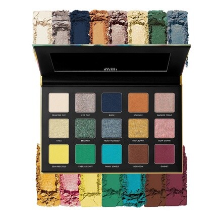 

Палетка теней Milani Gilded Jewel Eyeshadow Palette, 15 гиперпигментированных теней для век