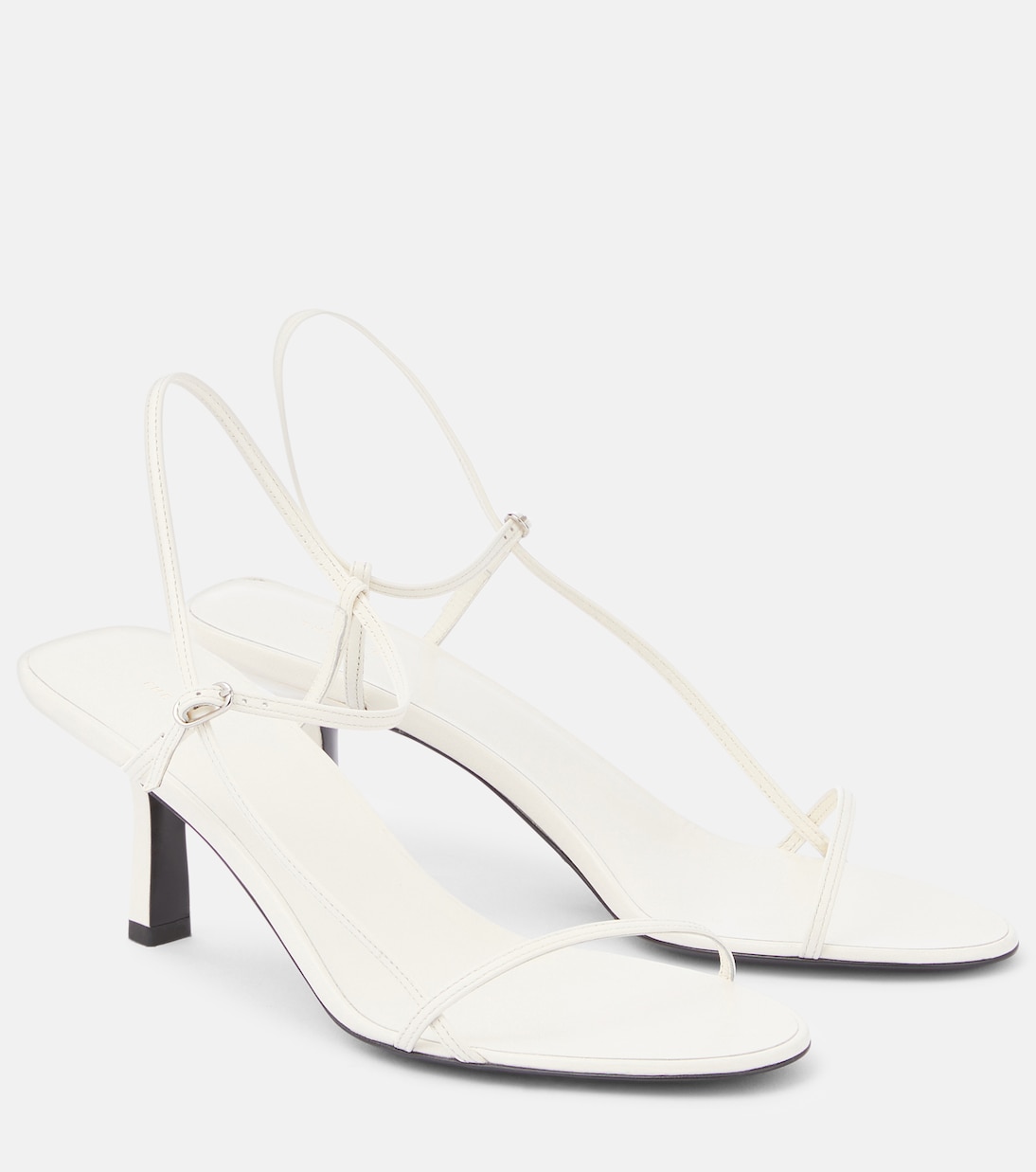 Сандалии из натуральной кожи The Row, Bright White