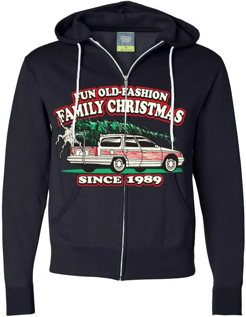 

Толстовка с молнией Dolphin Shirt Co Old Fashioned Family Christmas
