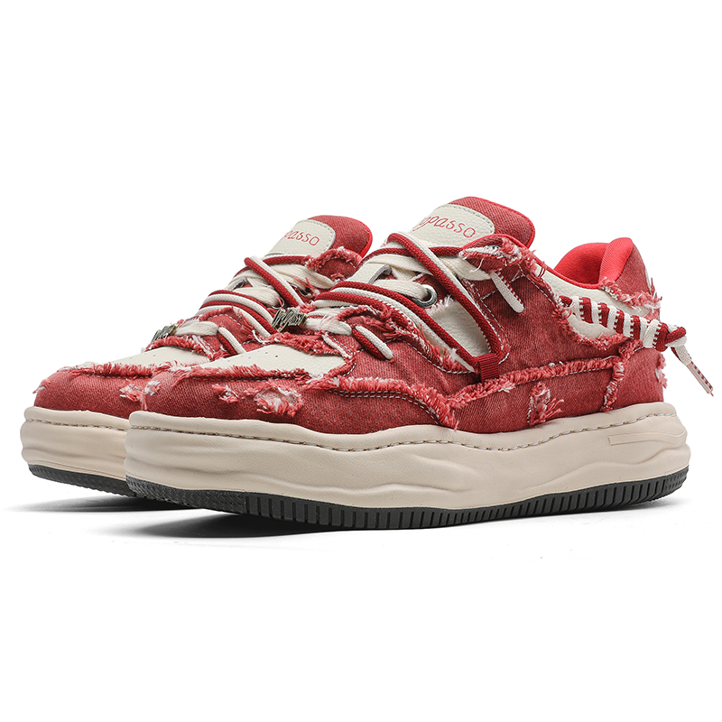 

MUYI Женские низкие кеды унисекс красные, цвет Red[Women's]