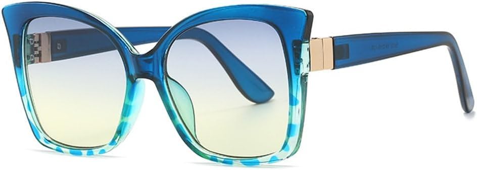 

Солнцезащитные очки большого размера 2027 года для мужчин и женщин, модные солнцезащитные очки с леопардовым принтом, защита от ультрафиолета UV400, синие, один размер MTZJH, One Color