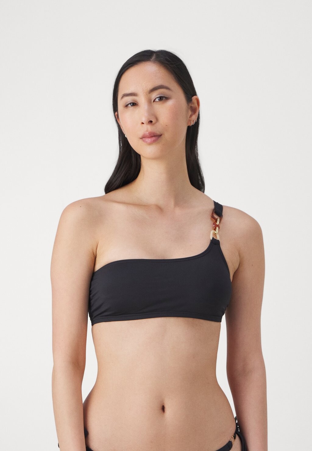 

Верх бикини Oneshoulder LASCANA, черный
