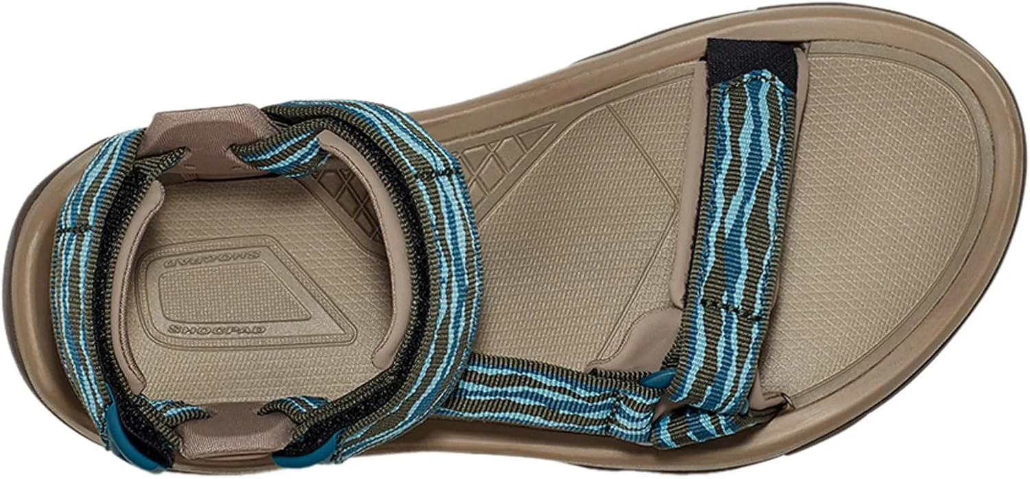 Мужские сандалии Teva Terra Fi 5 Universal из кожи, синий/зеленый — фото 3