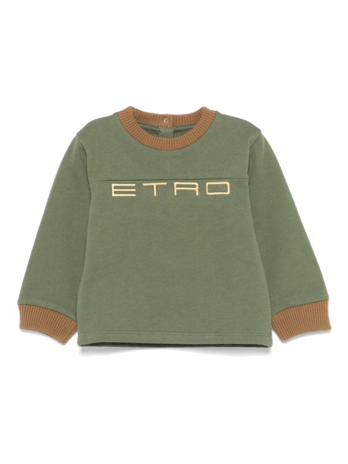 

ETRO KIDS толстовка с вышитым логотипом, зеленый