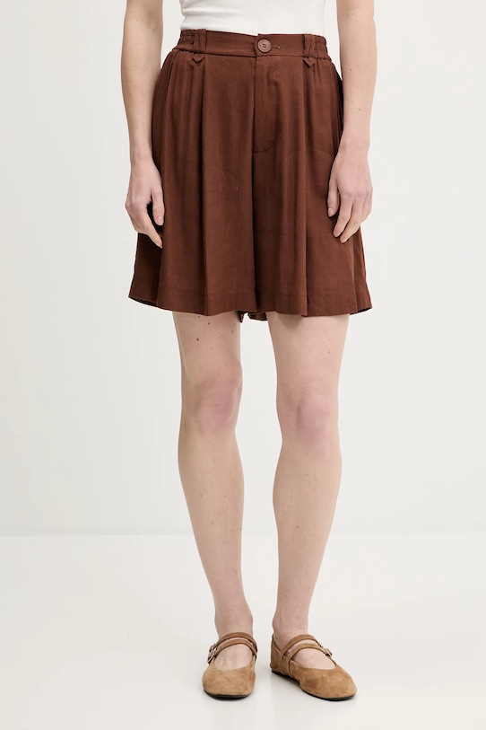 

Шорты с льном Answear.Lab, коричневый