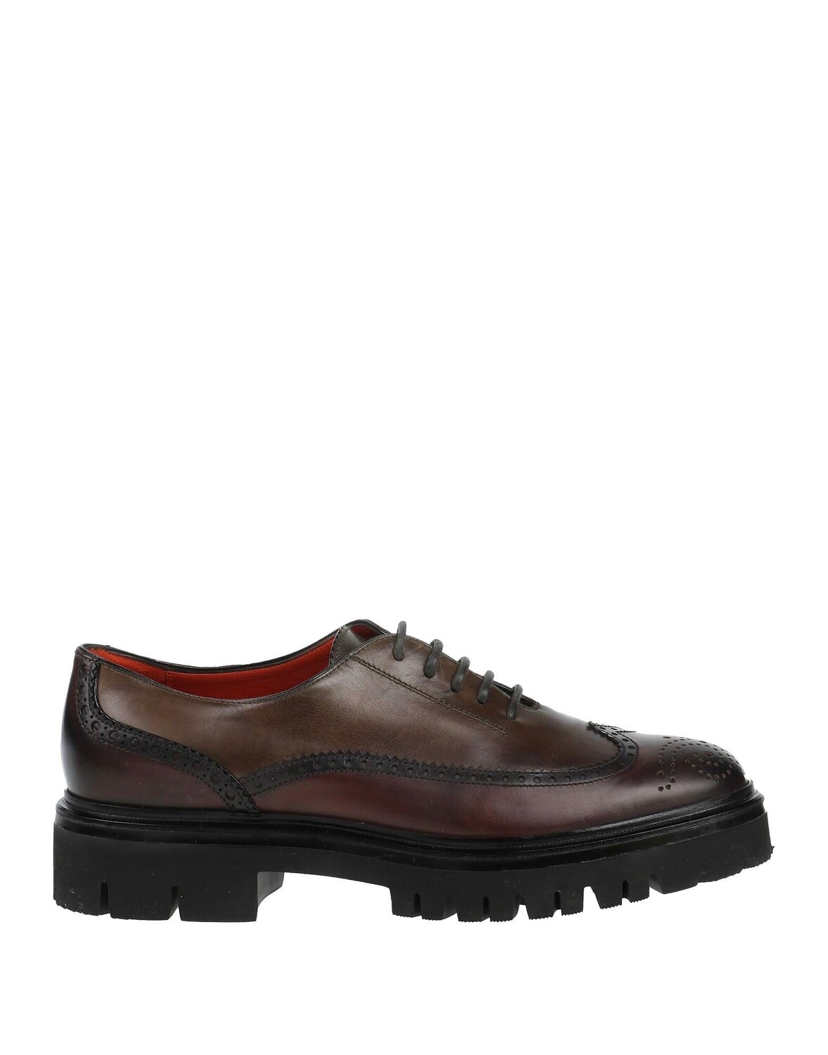 

Туфли на шнуровке Santoni, темно-коричневый