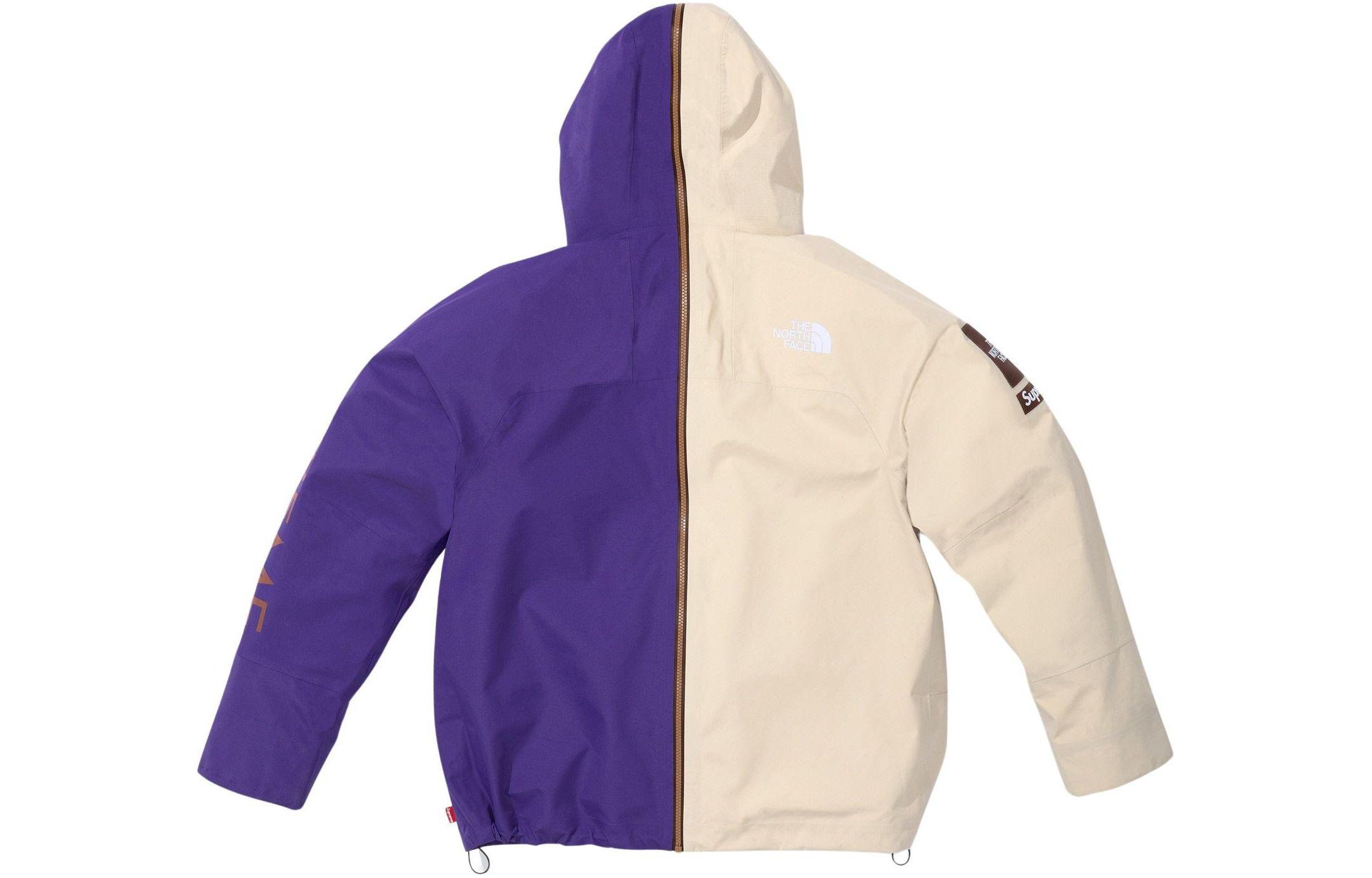 The North Face Split Taped Seam Shell Jacket Woodland Supreme, фиолетовый и бежевый — фото 3