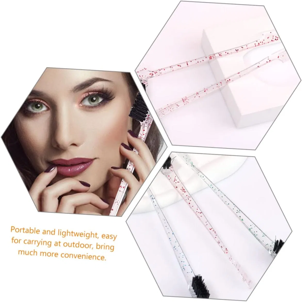 Набор кистей для бровей Beaupretty 12 штук двусторонние ассорти — фото 2