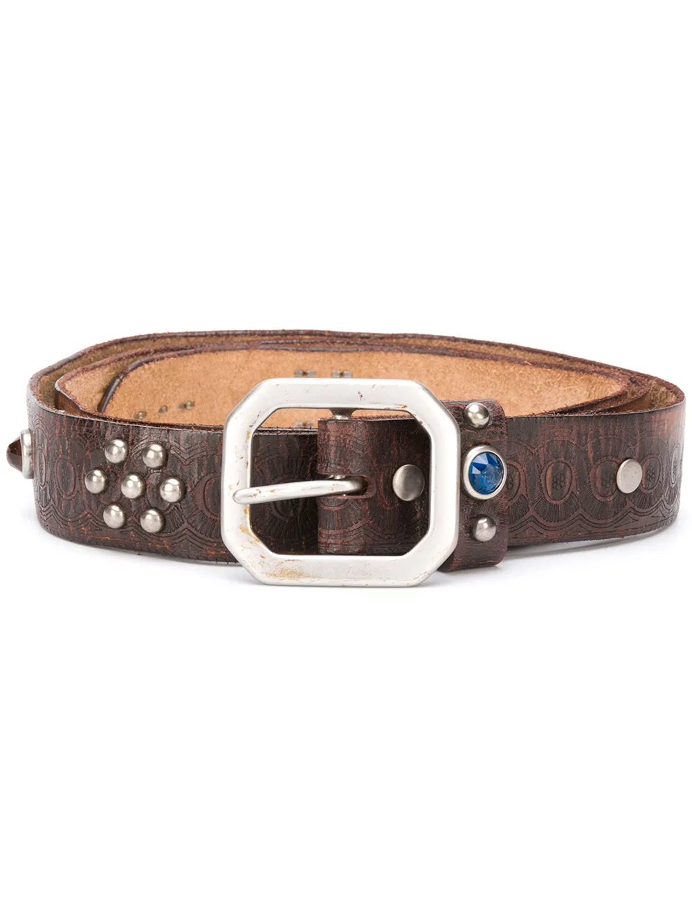 

Ремень Rasco с заклепками Ralph Lauren RRL, коричневый