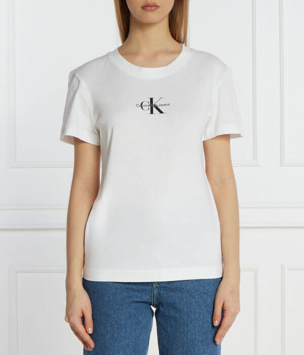 

Футболка женская Calvin Klein Jeans с монограммой, белый