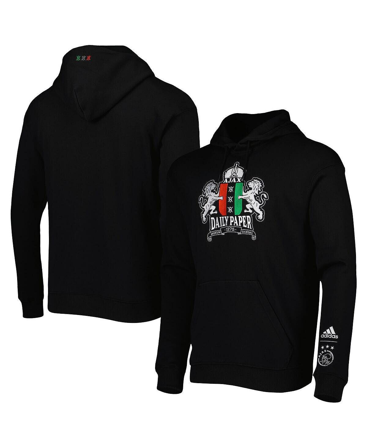 

Мужской черный пуловер с капюшоном Ajax Daily Paper adidas
