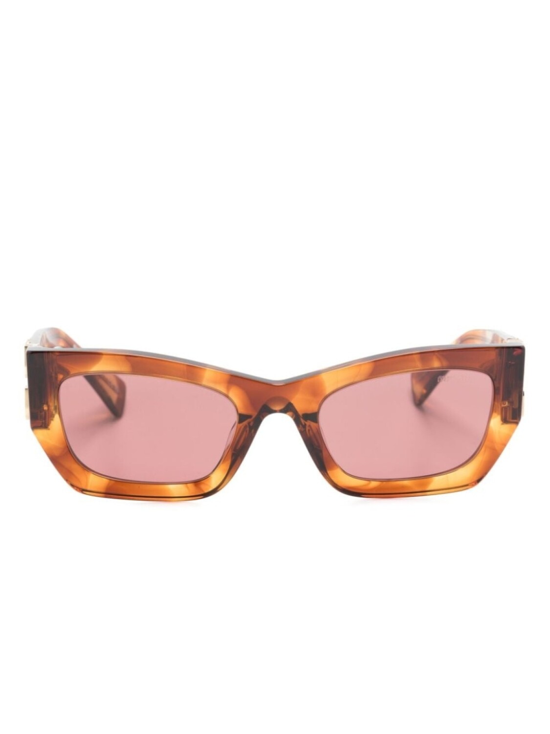 

Miu Miu Eyewear солнцезащитные очки Miu Glimpse в прямоугольной оправе, коричневый