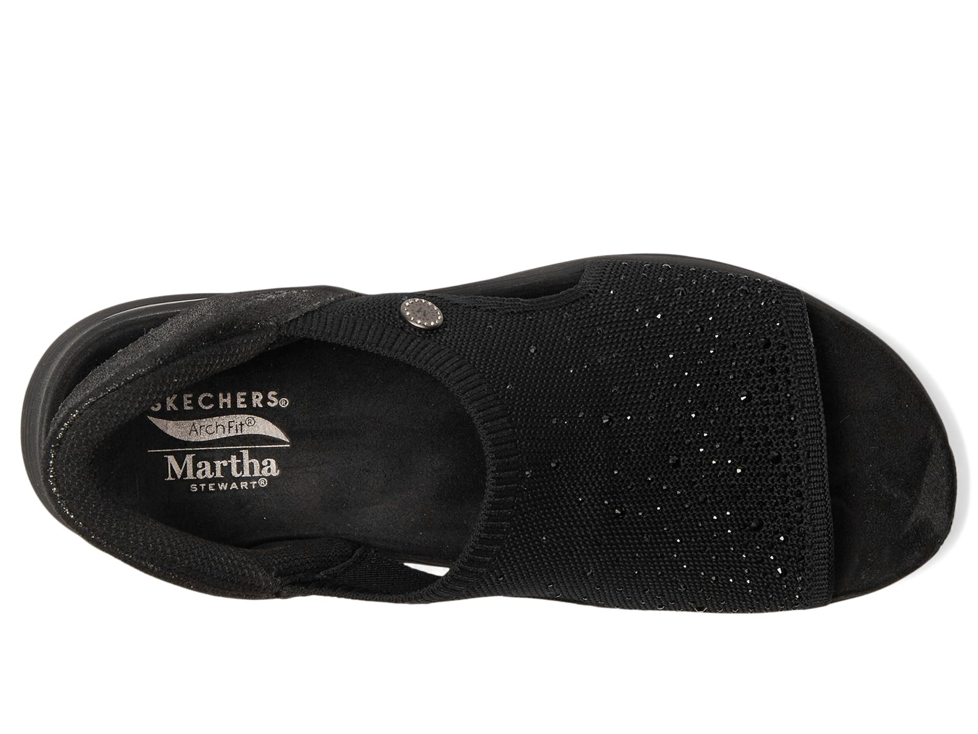 Сандалии SKECHERS Martha Stewart'S Arch Fit 2.0 - Star Dust, черный — фото 2