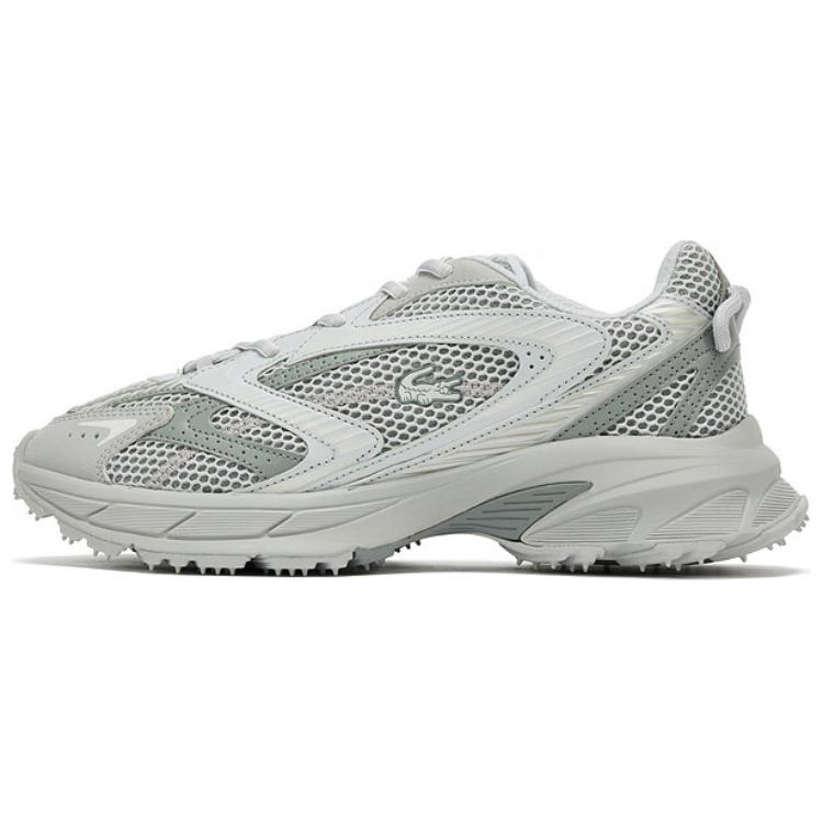 

Низкие повседневные туфли мужские светло-серые LACOSTE, Light Gray