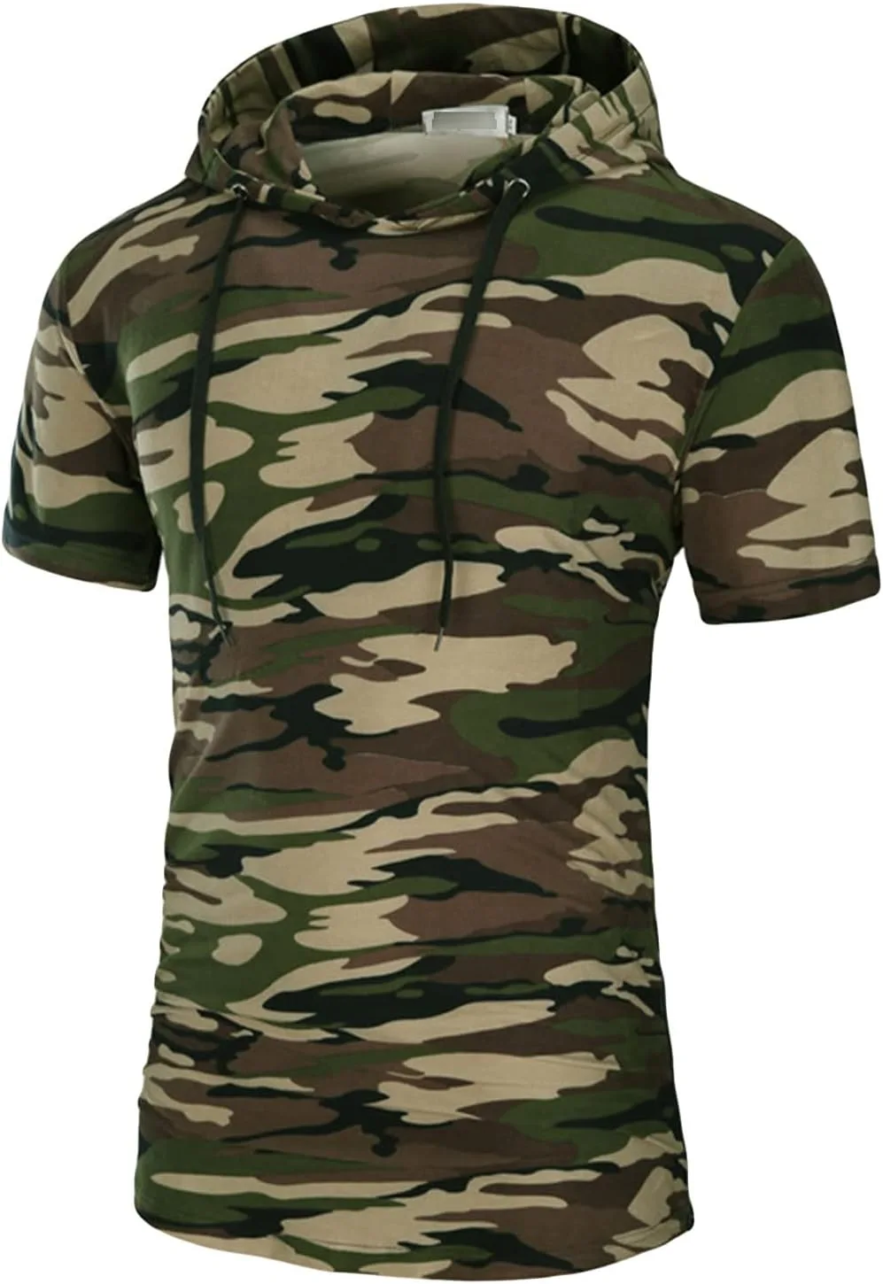 

Мужская худи Slim Fit с коротким рукавом, легкая, камуфляжная Maiyifu-GJ