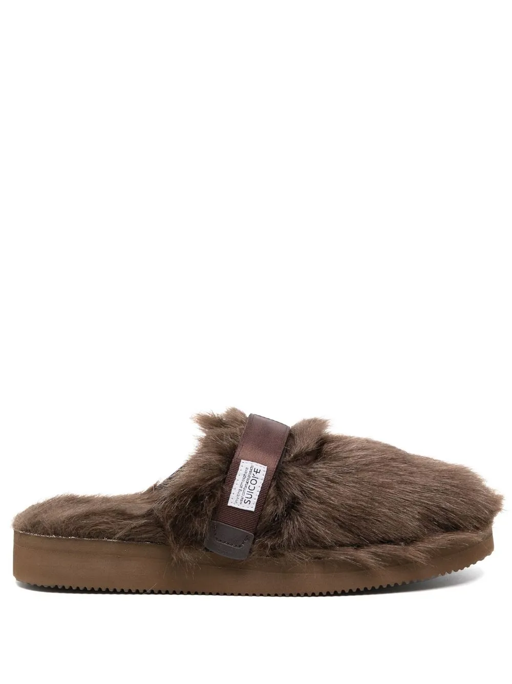 

Шлепанцы Zavo из искусственного меха Suicoke, коричневый