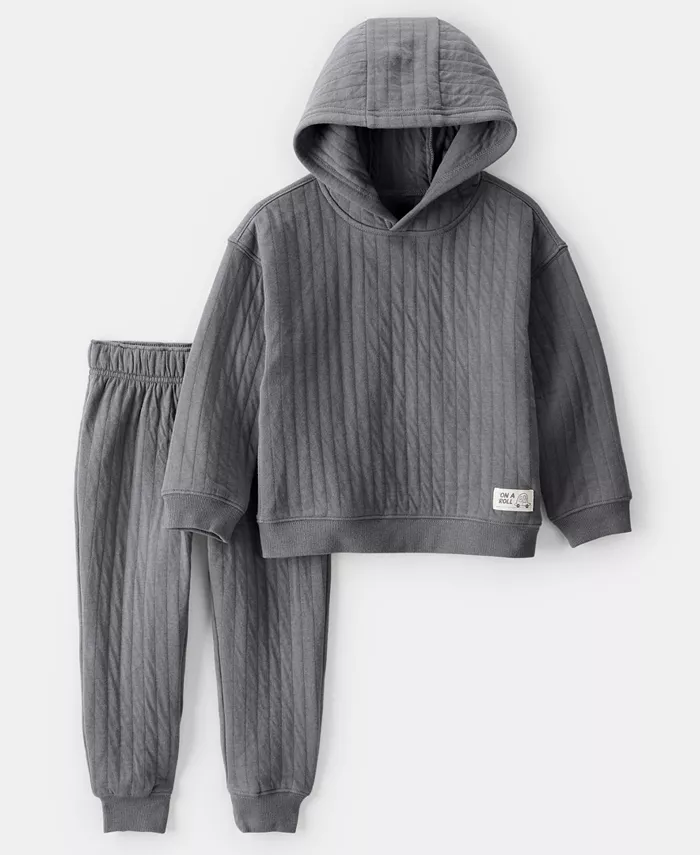 

Мальчиковый комплект 2T-5T худи с резинкой и штаны, 2 предмета Carter'S, серый