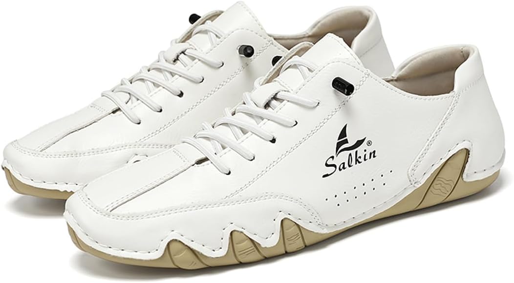 

Мужские кожаные мокасины без задника Swzec, белый