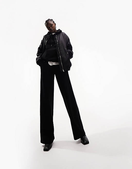 

Черные джоггеры прямого кроя ASOS DESIGN