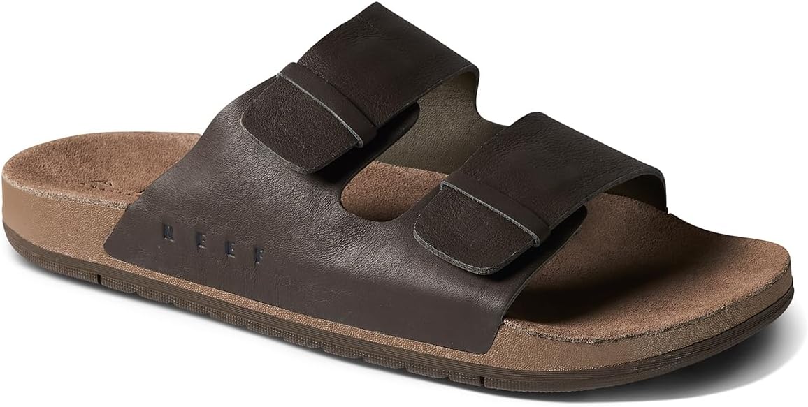 

Мужские сандалии REEF Ojai Two Bar Slide, 11 Brown Leather