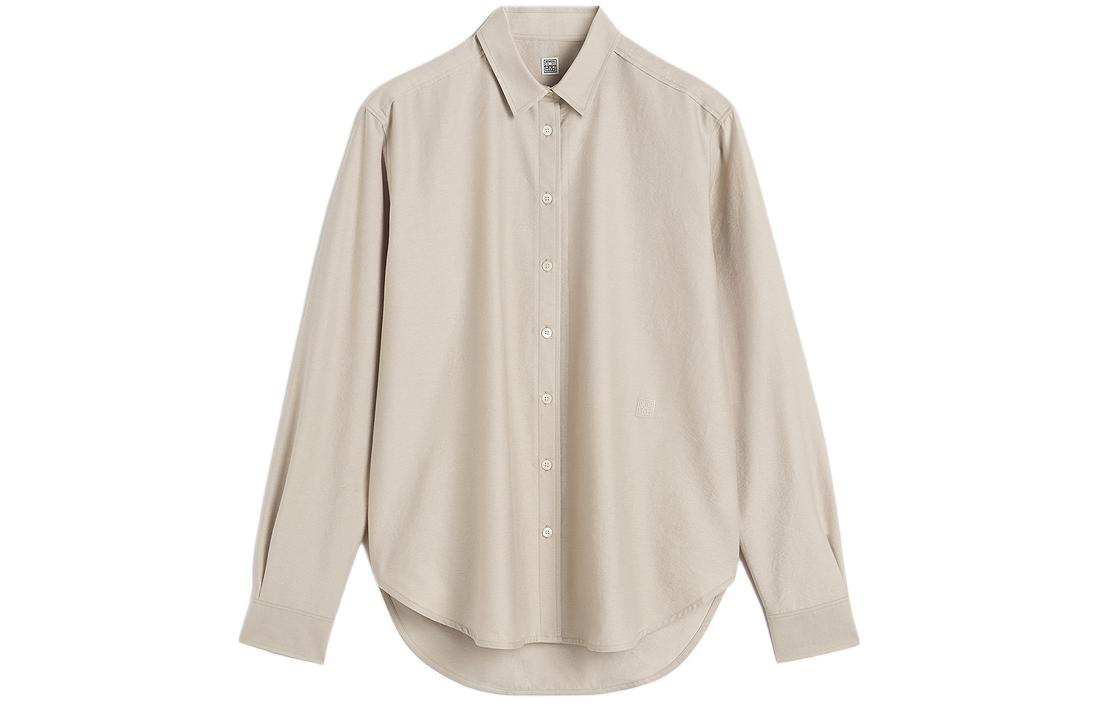 

Сигнатурная хлопковая рубашка TOTEME, Gravel