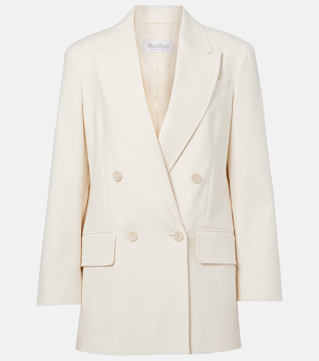 

Двубортный блейзер Suez из хлопковой смеси Max Mara, Bianco