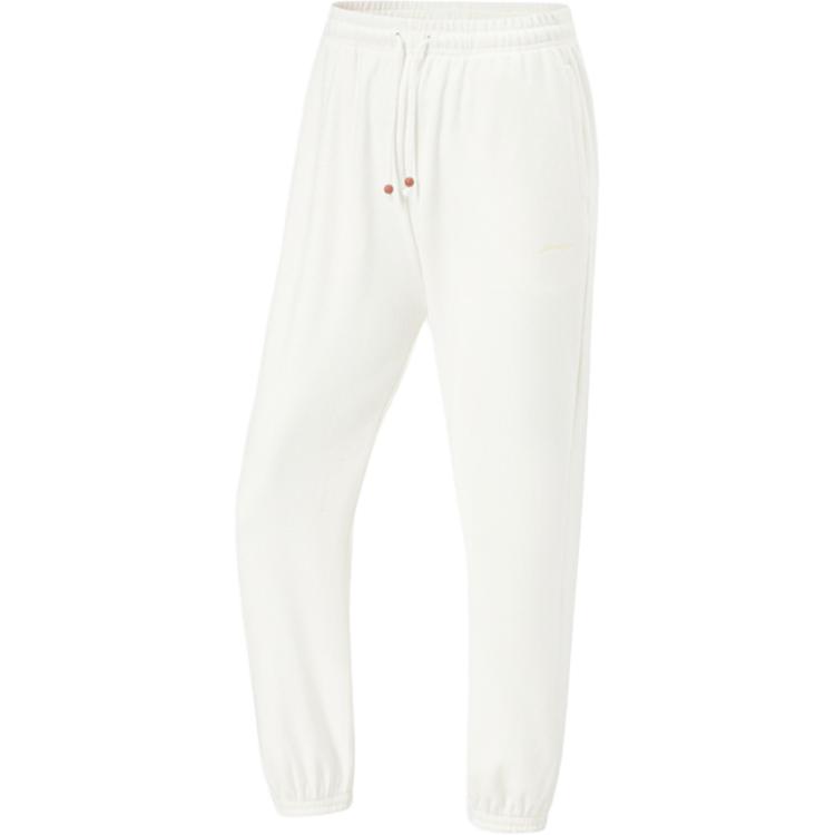 

LINING Фитнес серия вязаные спортивные штаны Women's Champagne White