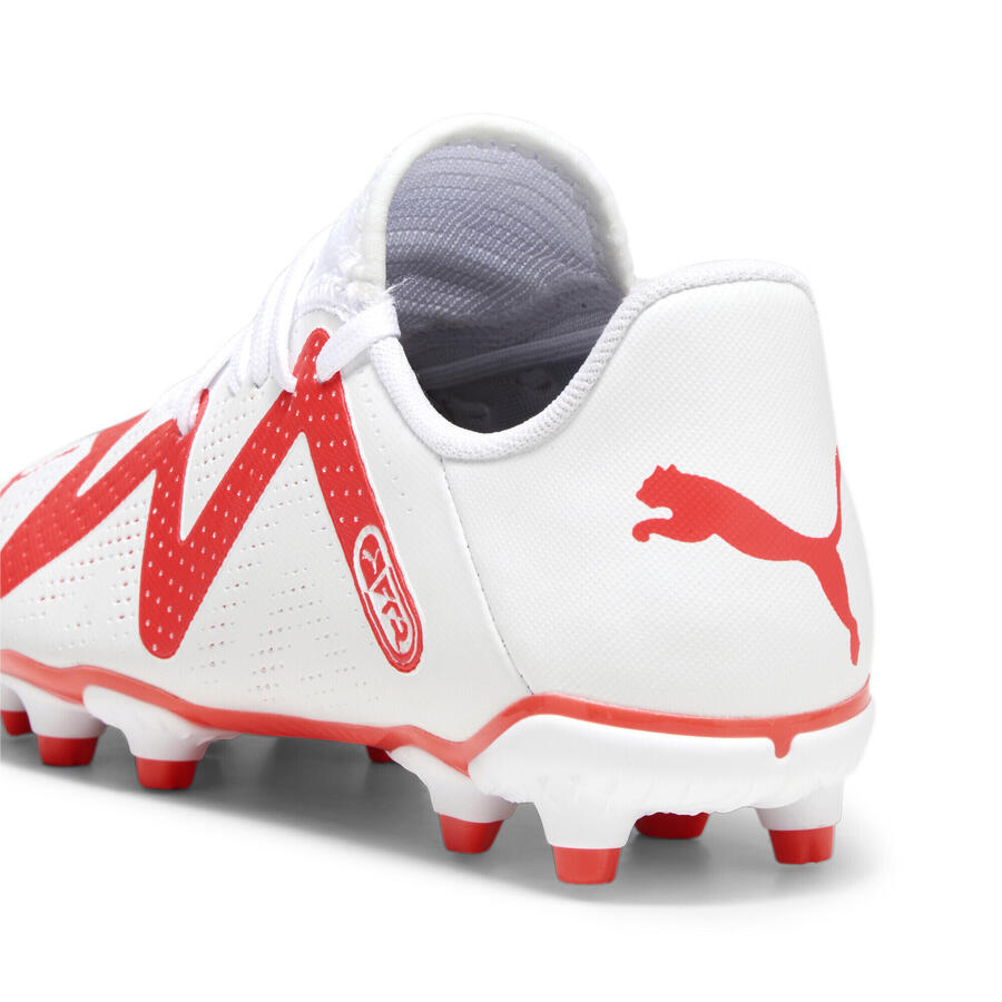 Футбольные бутсы FUTURE PLAY FG/AG для юниоров PUMA White Fire Orchid Red — фото 2
