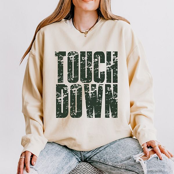 

Футболка Touch down block distressed - женская легкая окрашенная в стиле garment dyed Simply Sage Market, Ivory, Зеленый, Футболка Touch down block distressed - женская легкая окрашенная в стиле garment dyed Simply Sage Market, Ivory