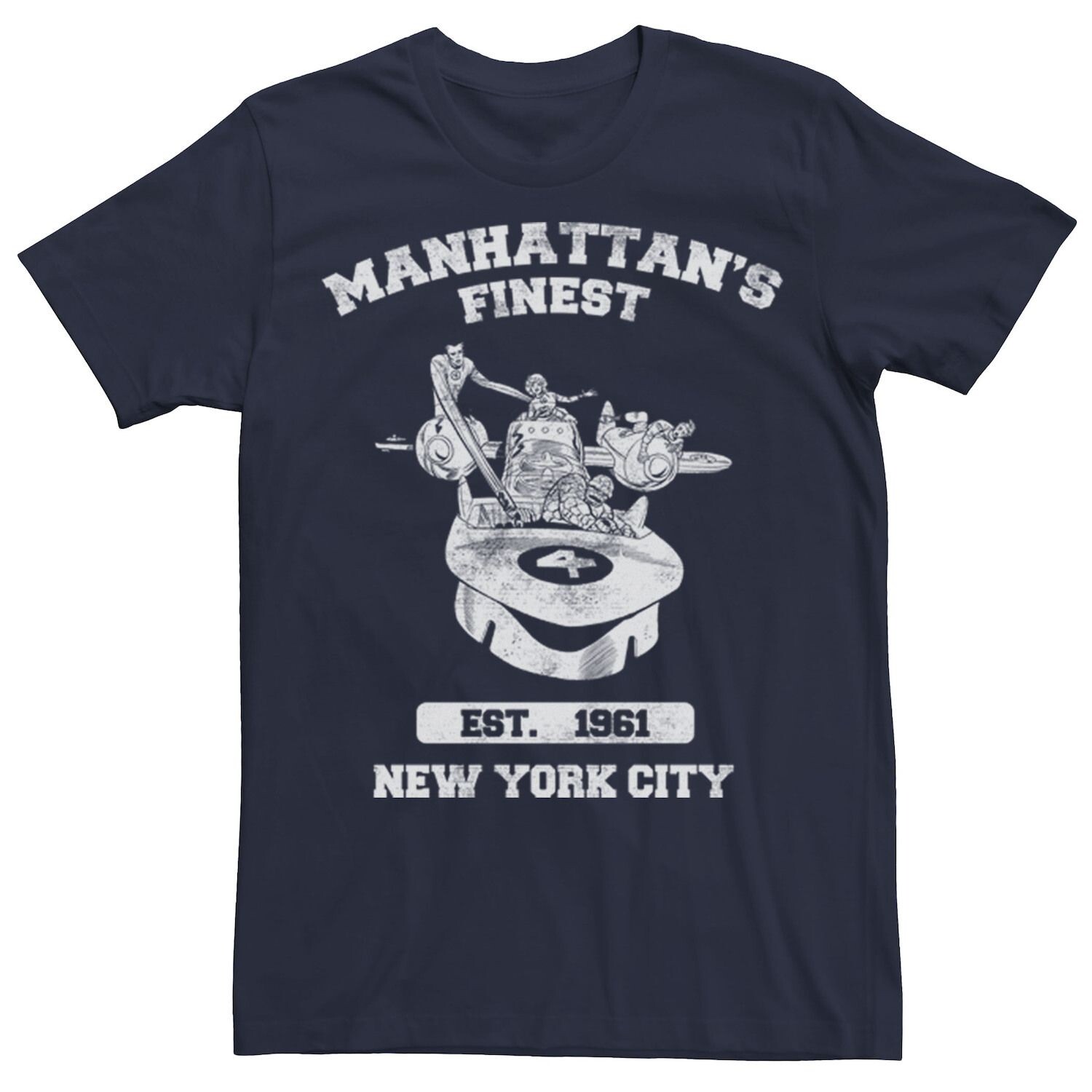 

Мужская фантастическая четверка Manhattan's Finest Est. Футболка 1961 года Marvel