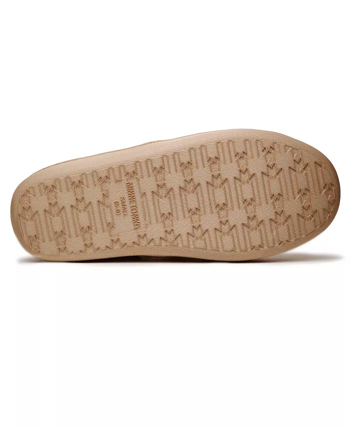 Женские тапочки Dina Minnetonka, коричневый/бежевый — фото 3