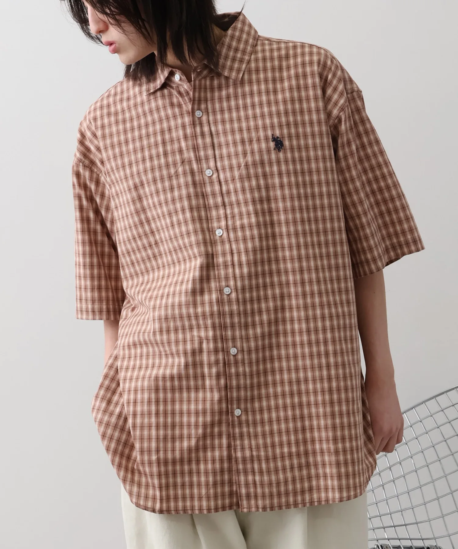 Унисекс рубашка с вышивкой логотипа U.S. POLO ASSN. Polo blue — фото 4
