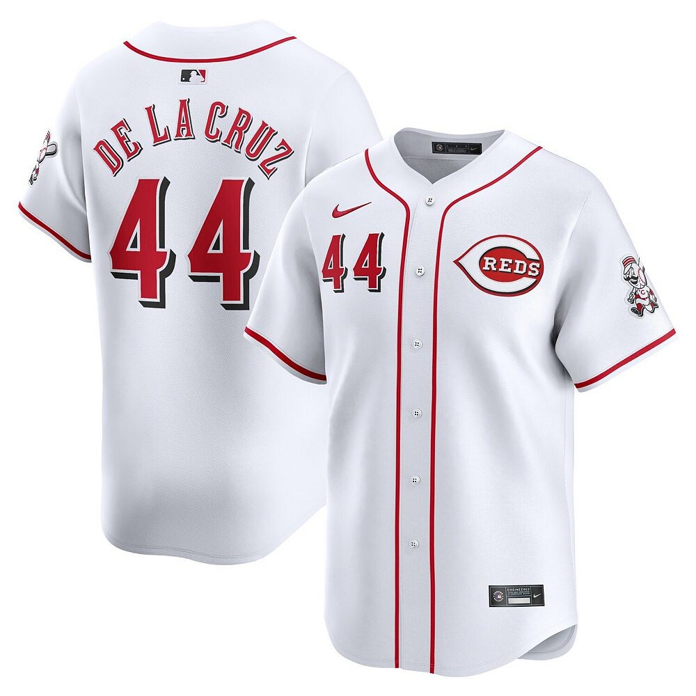 

Молодежная футболка Nike Elly De La Cruz White Cincinnati Reds Home Limited Player, цвет Red White
